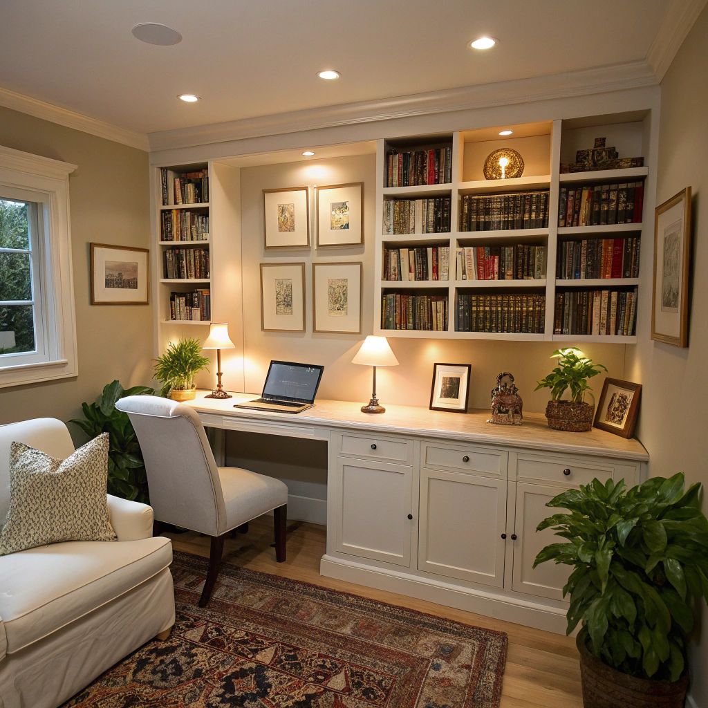 Classic Cream Library Wall