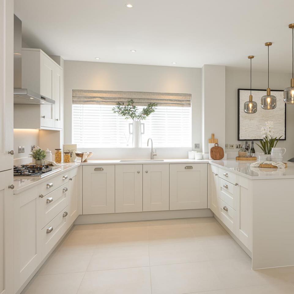 Light-Filled U-Shaped Kitchen