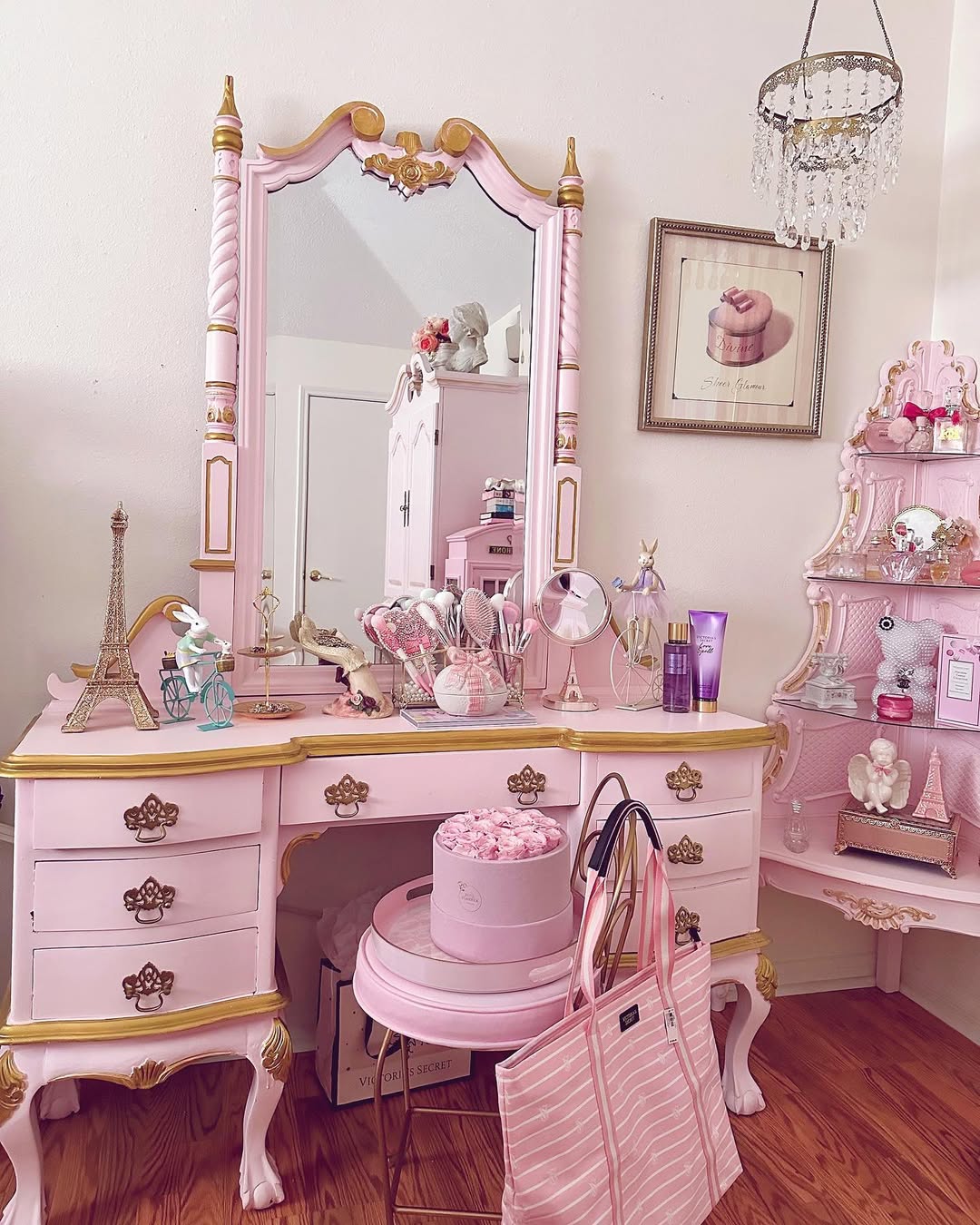 Romantic Vintage Vanity Corner