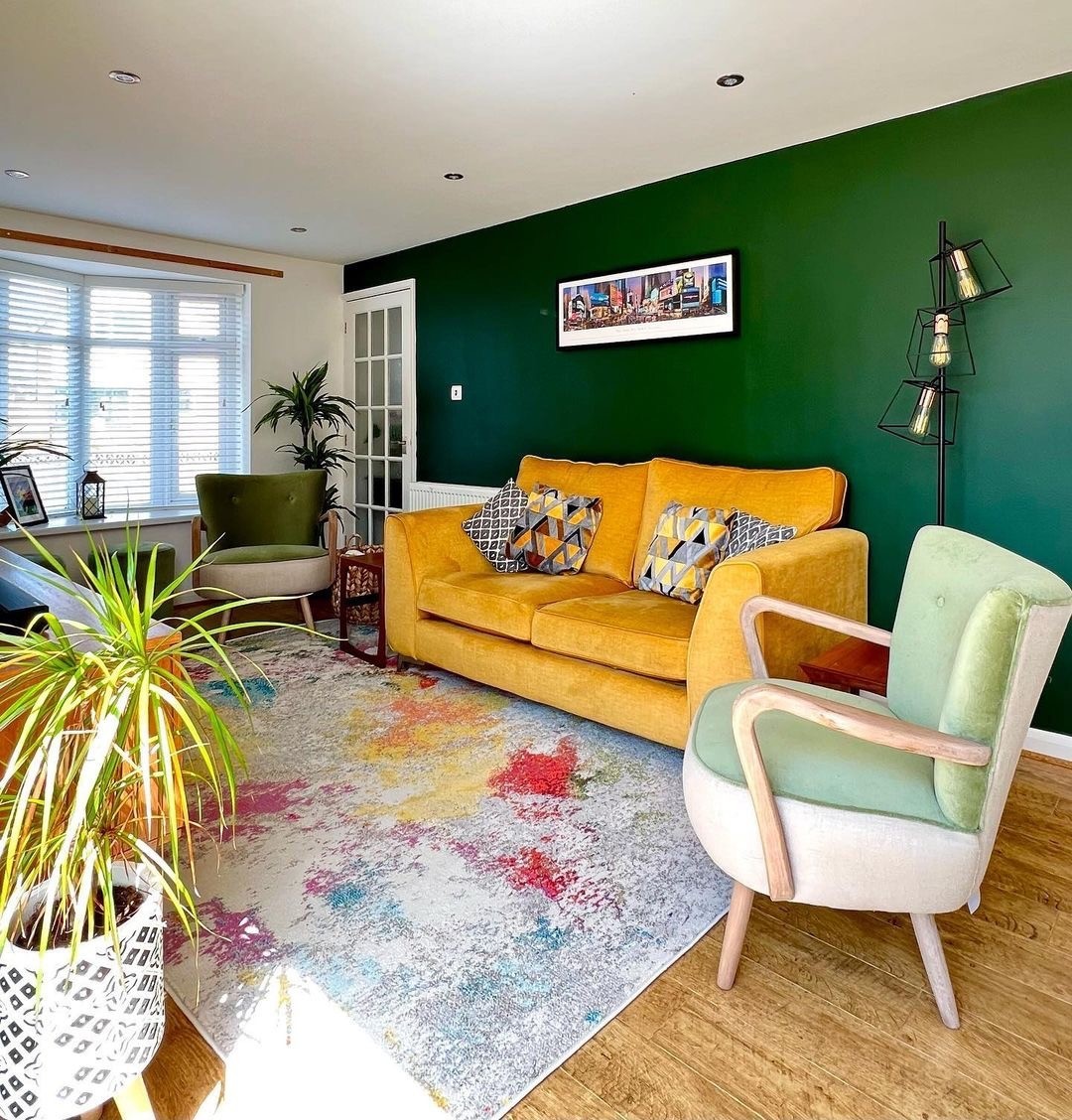 Emerald Green Accent Wall