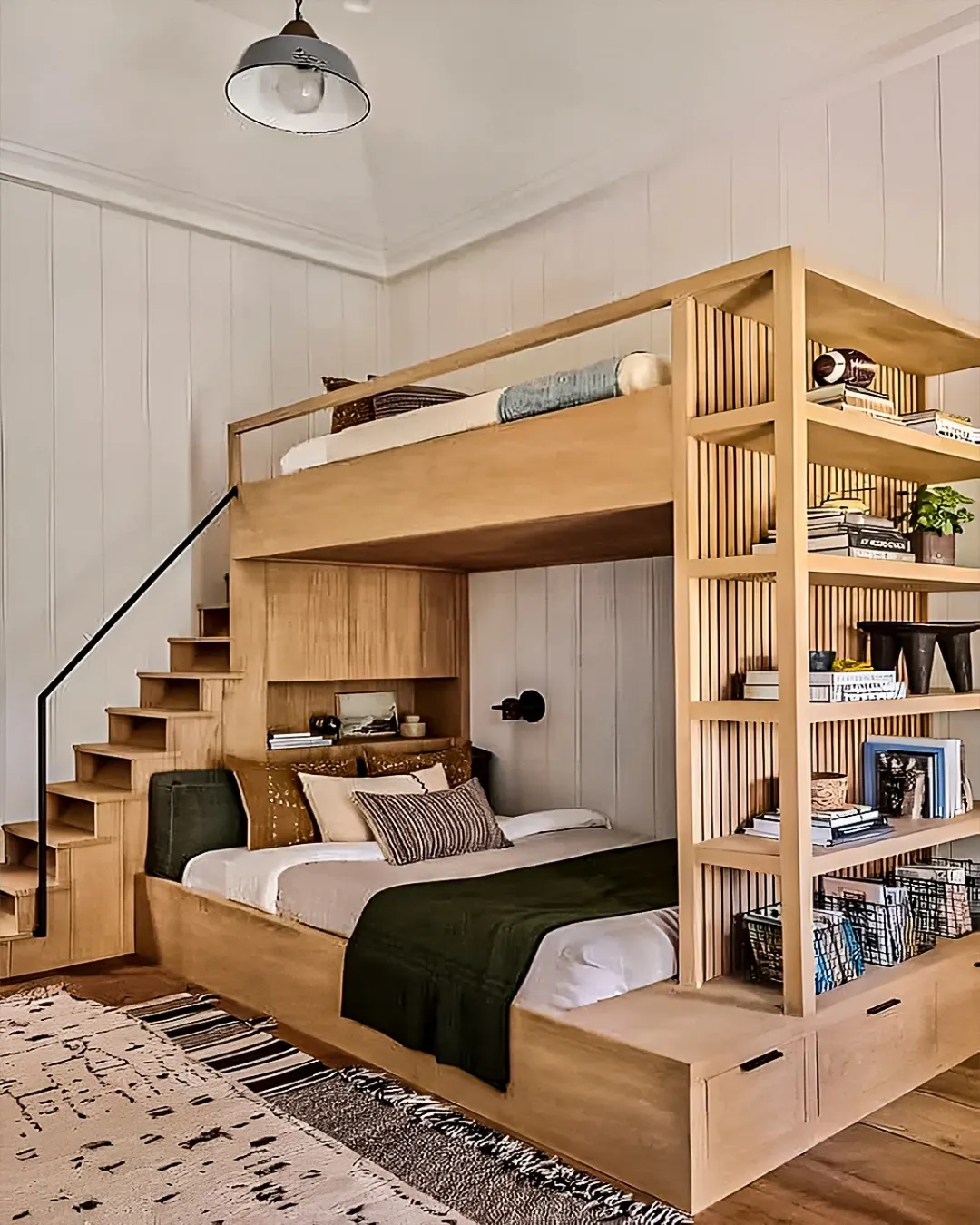 Built-In Loft Library