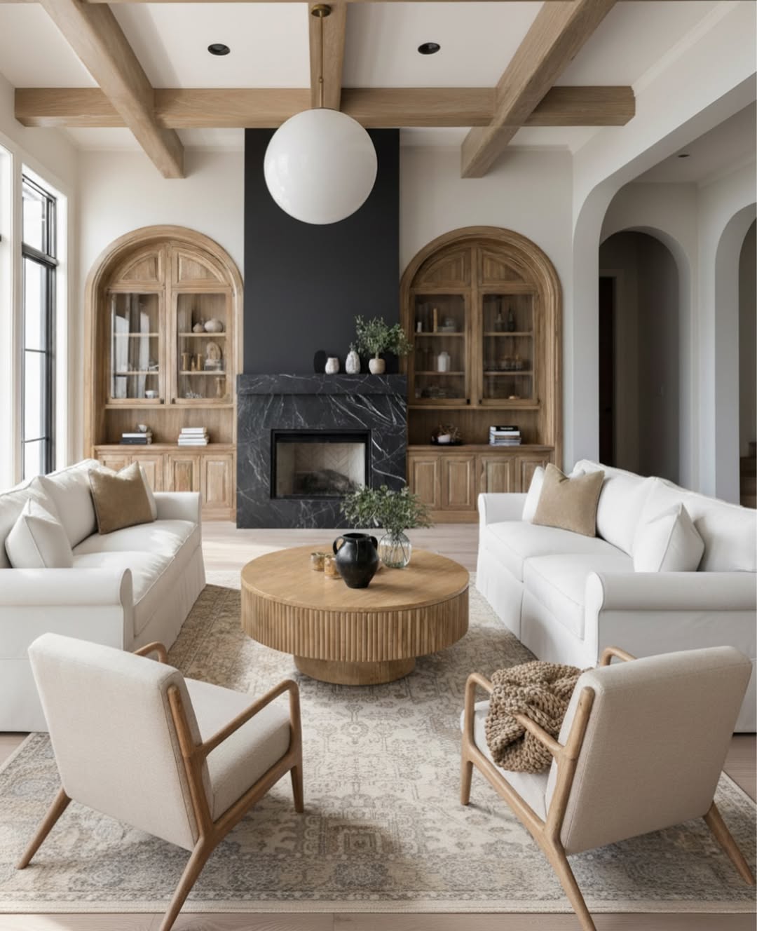 Warm Architectural Neutral Living Room