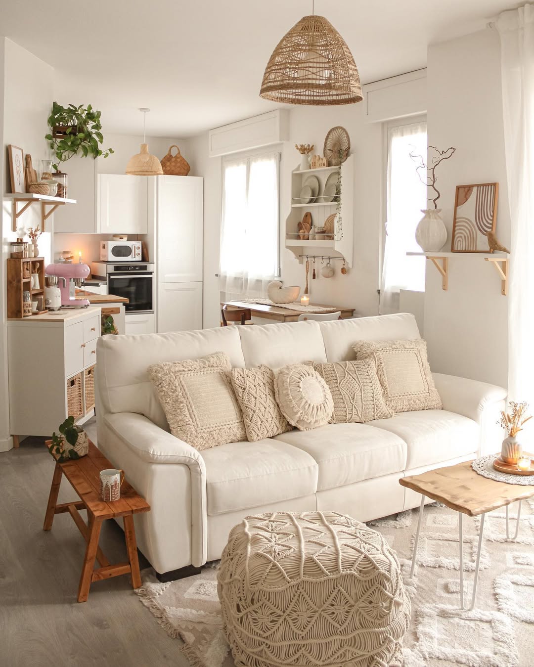 Boho Kitchen Living