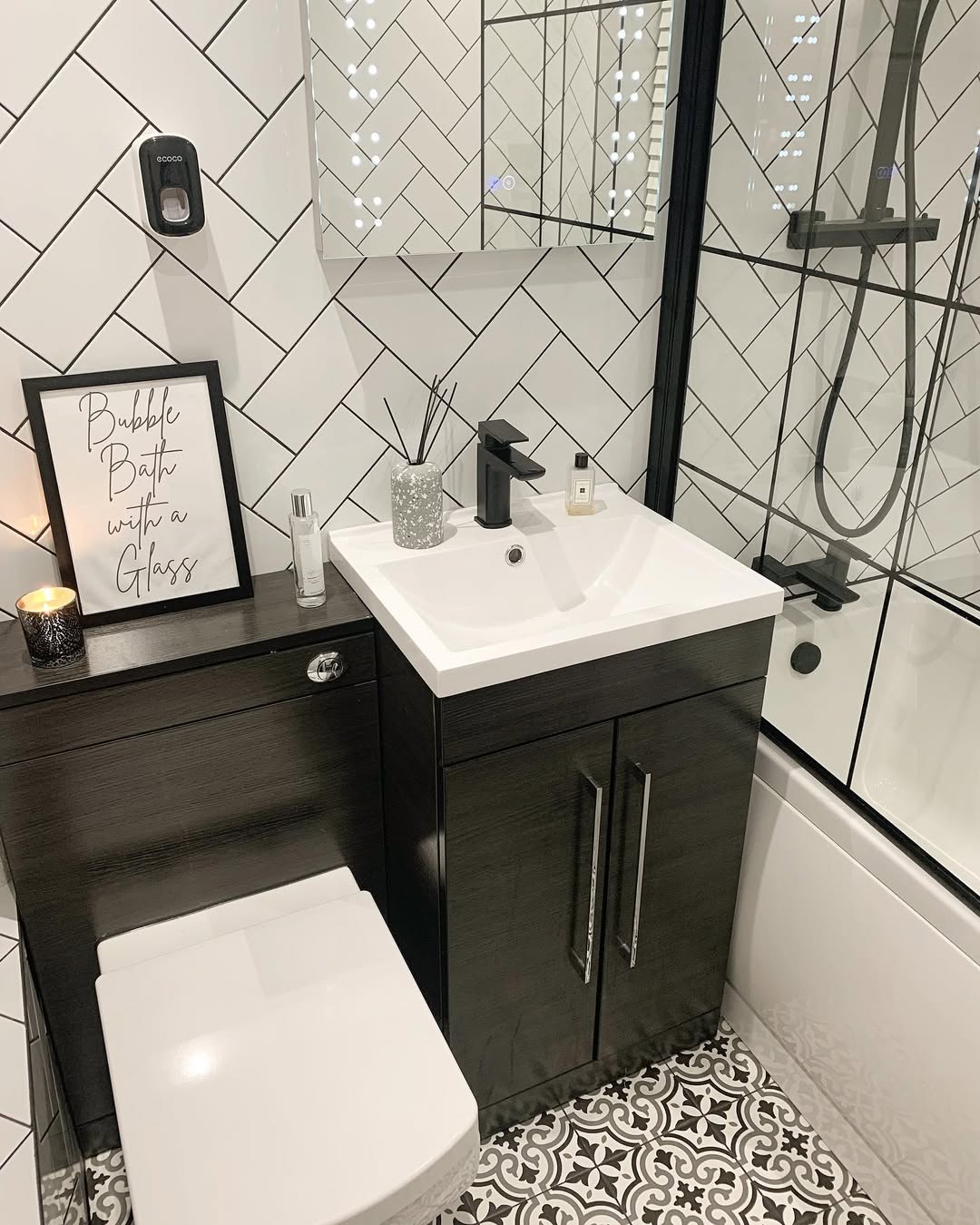 Bold Contrast Bathroom