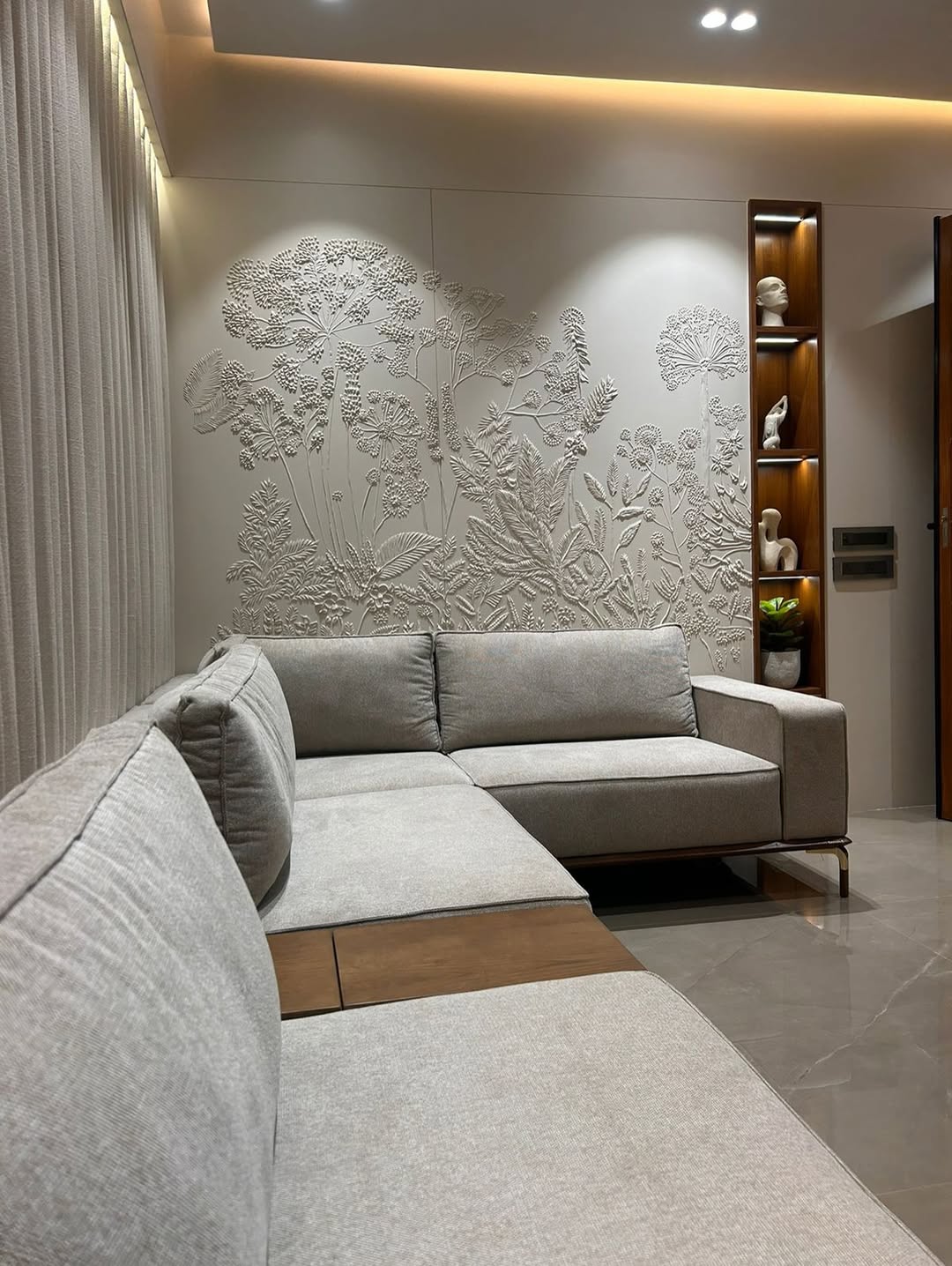 Botanical in Bas Relief
