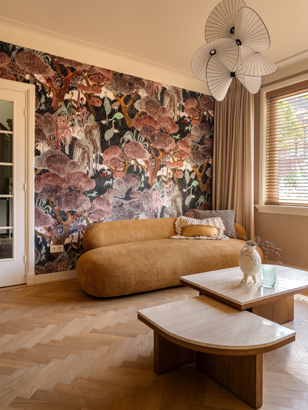 Botanical Mural Living Room