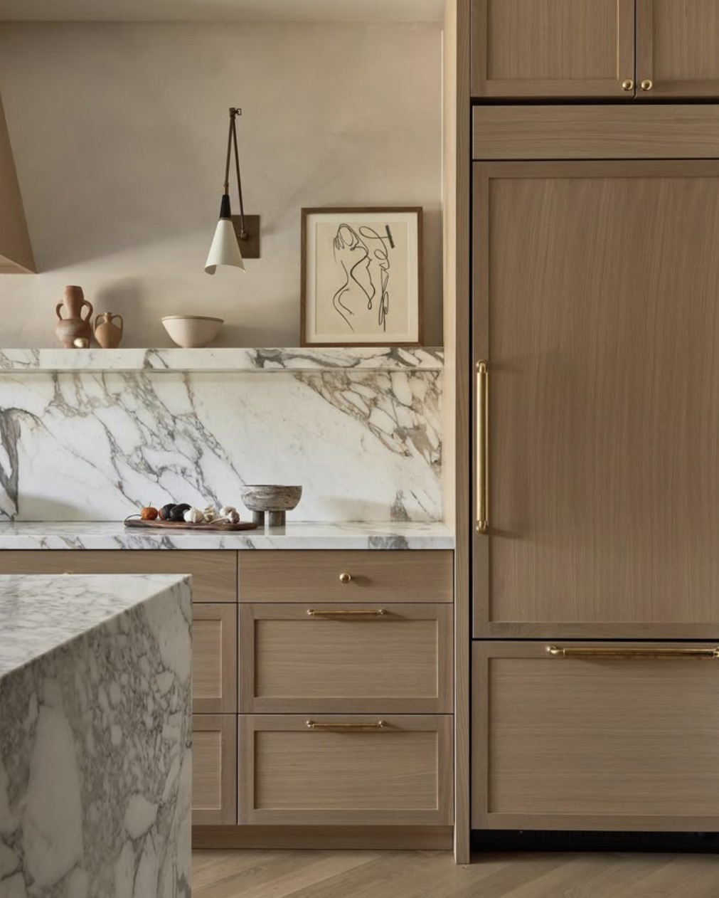 Marble Backsplash Kitchen Wall