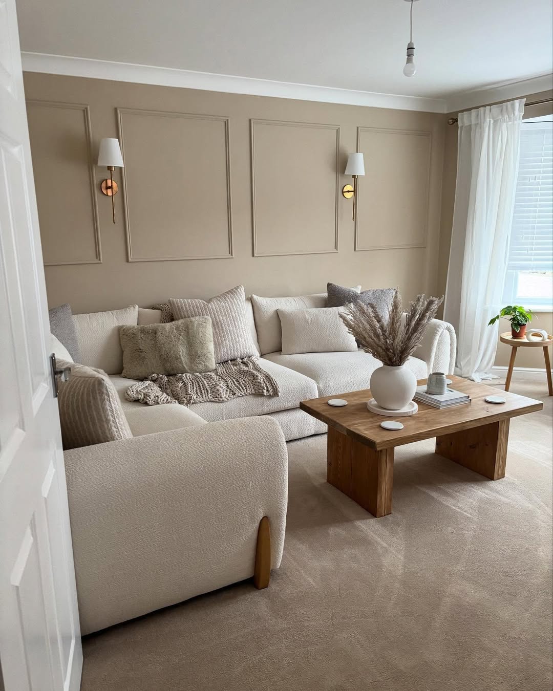Calm Minimal Neutral Living Room