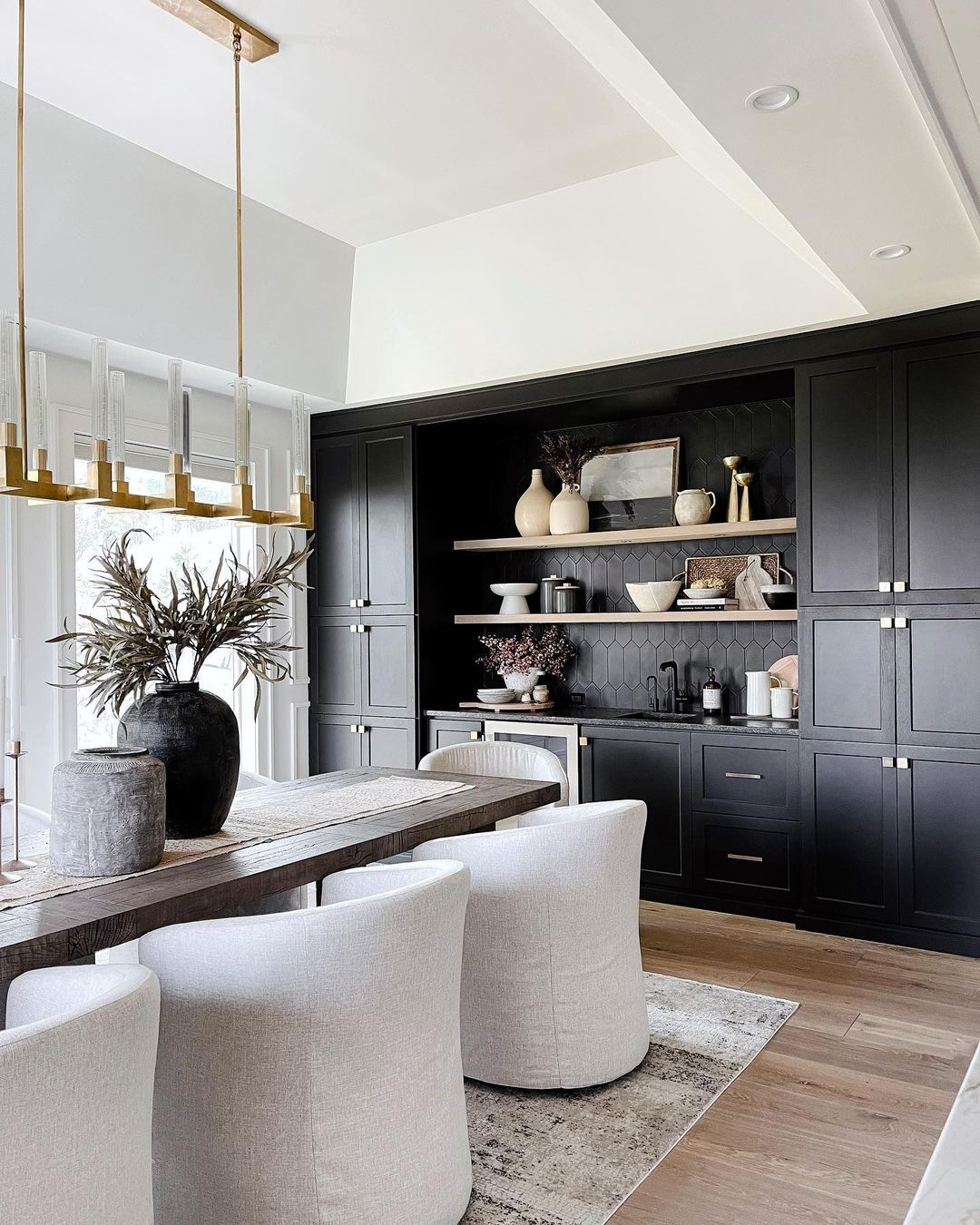 Floating Shelves Over Cabinets