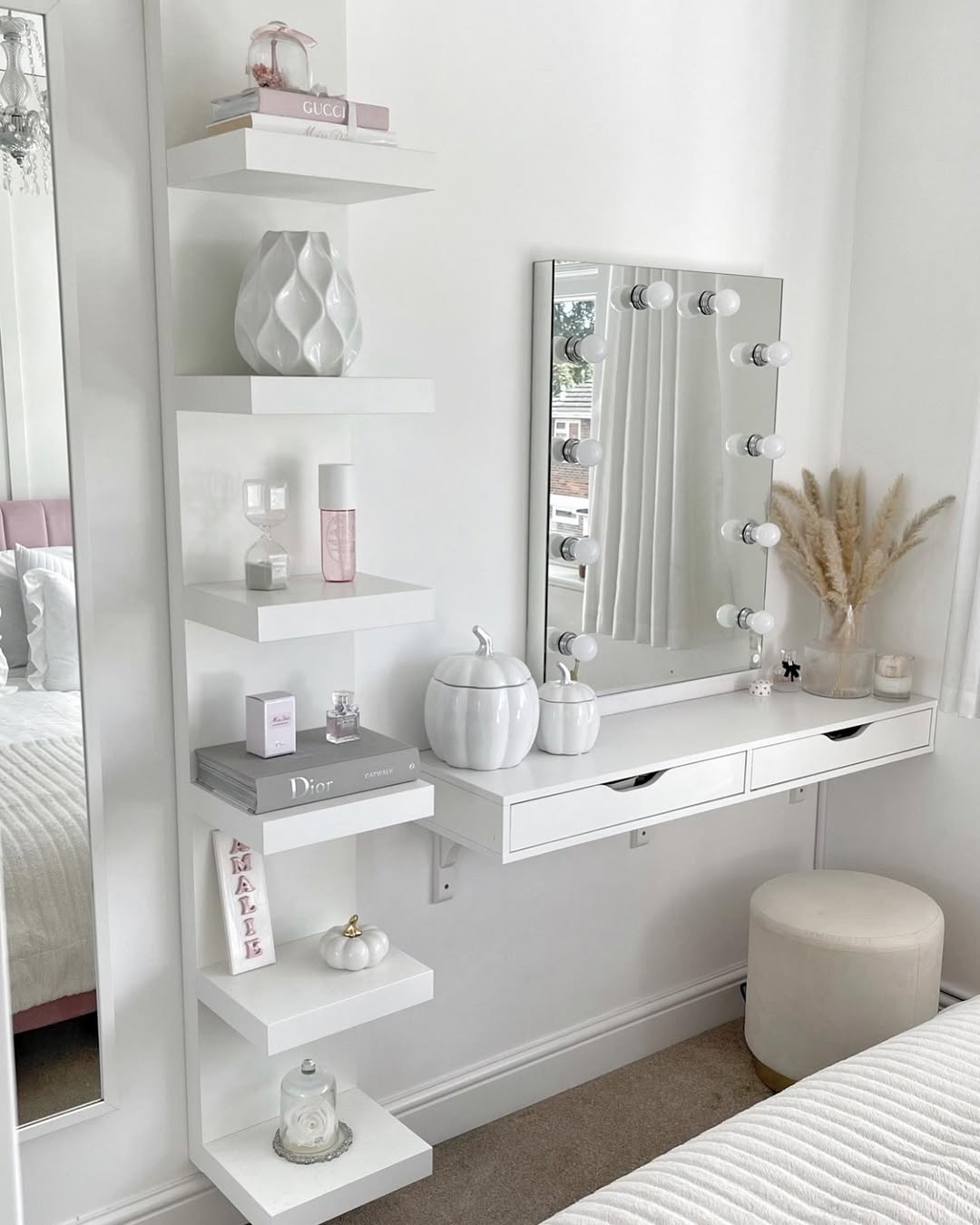 Clean White Beauty Nook