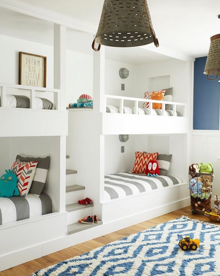 Playful Built-Ins with Colorful Personality
