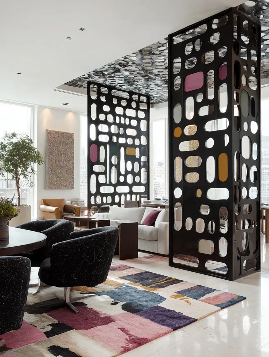 A Divider That Brings in Color