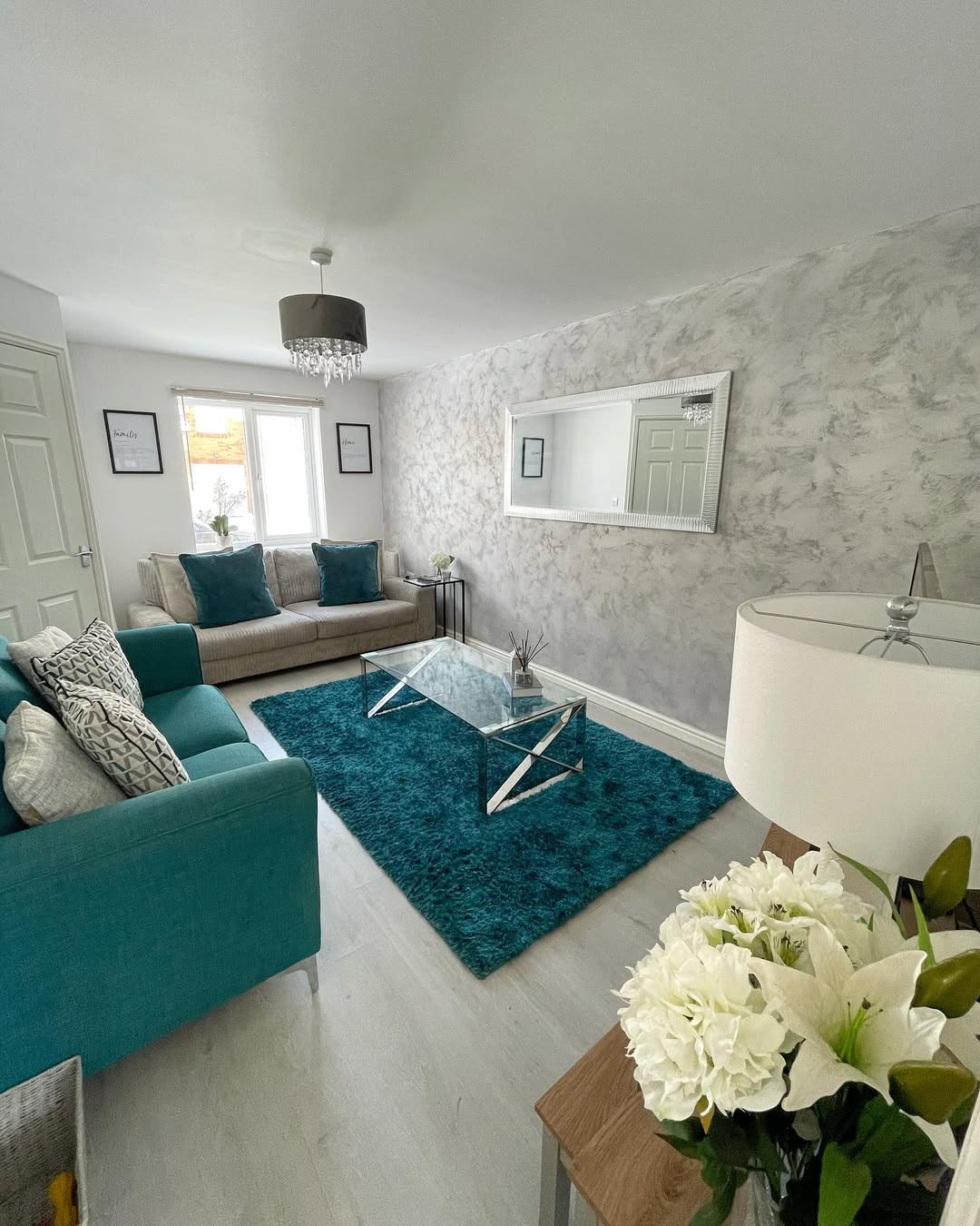Cool Grey with Teal Energy