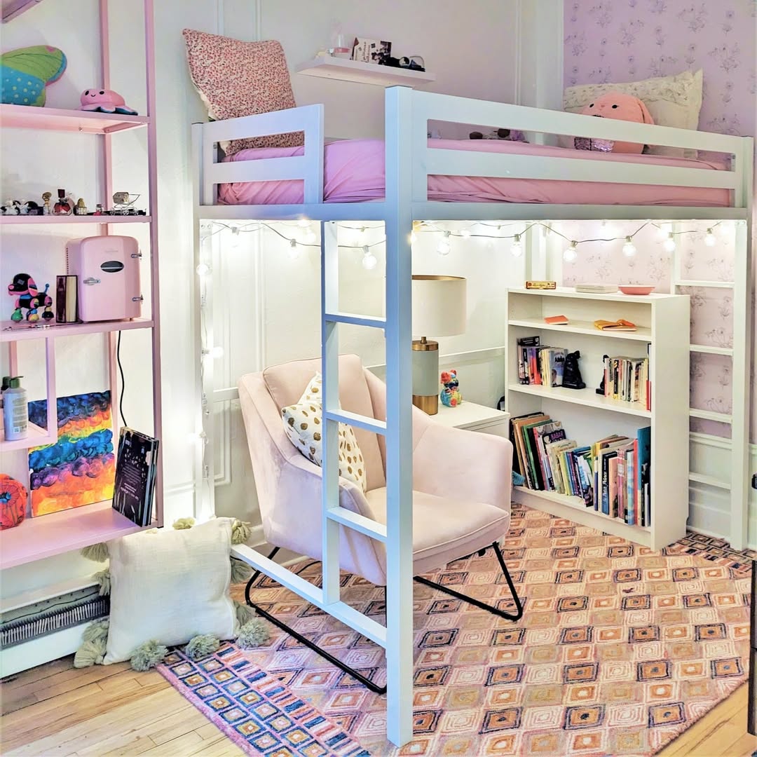 Candy-Cozy Reading Loft