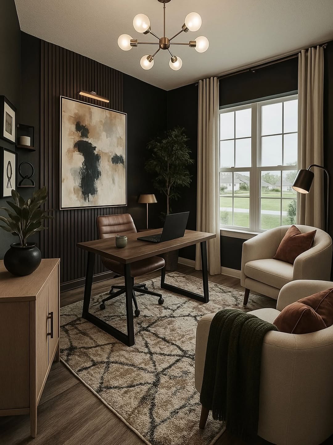 Modern Dark Contrast Corner