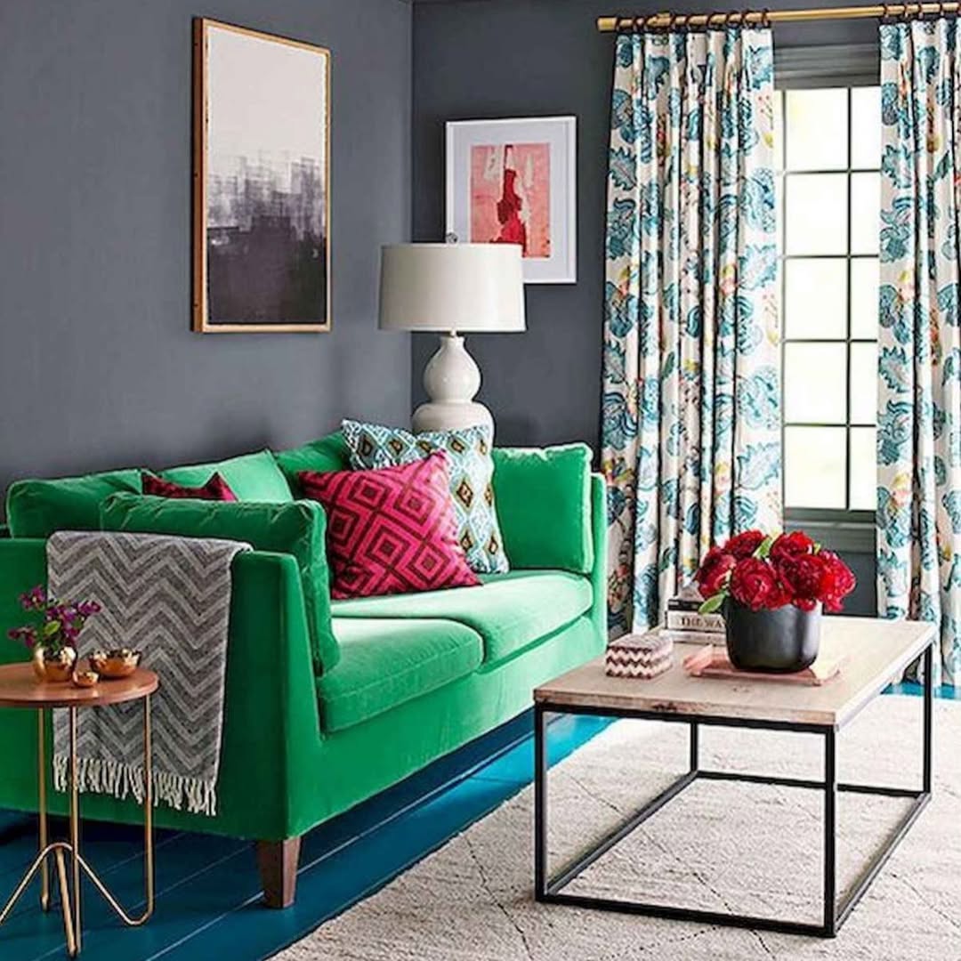 Jewel Green & Charcoal Drama