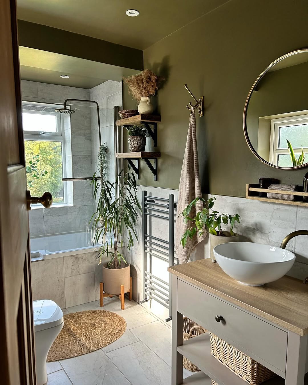 Earthy Olive Spa Vibes