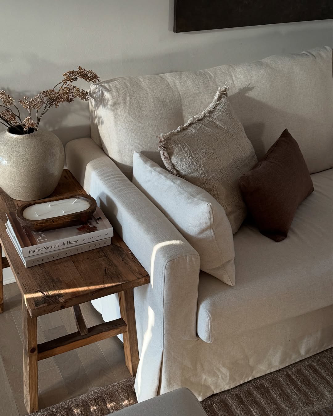 Elegant Neutral Fireplace Living Room