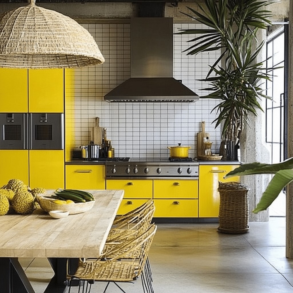 Industrial Sunshine Kitchen