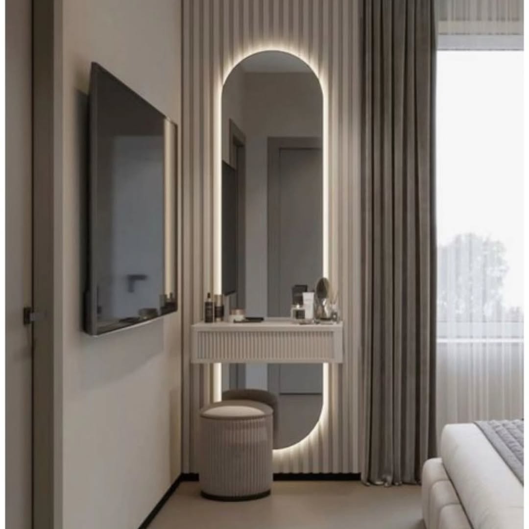 Floating Fluted Console