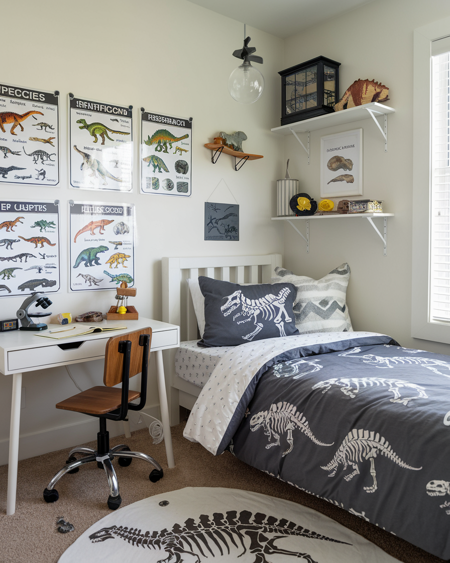 Fossil Lab Meets Cozy Corner