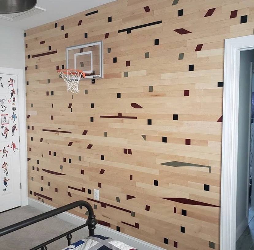 Hardwood Feature Wall