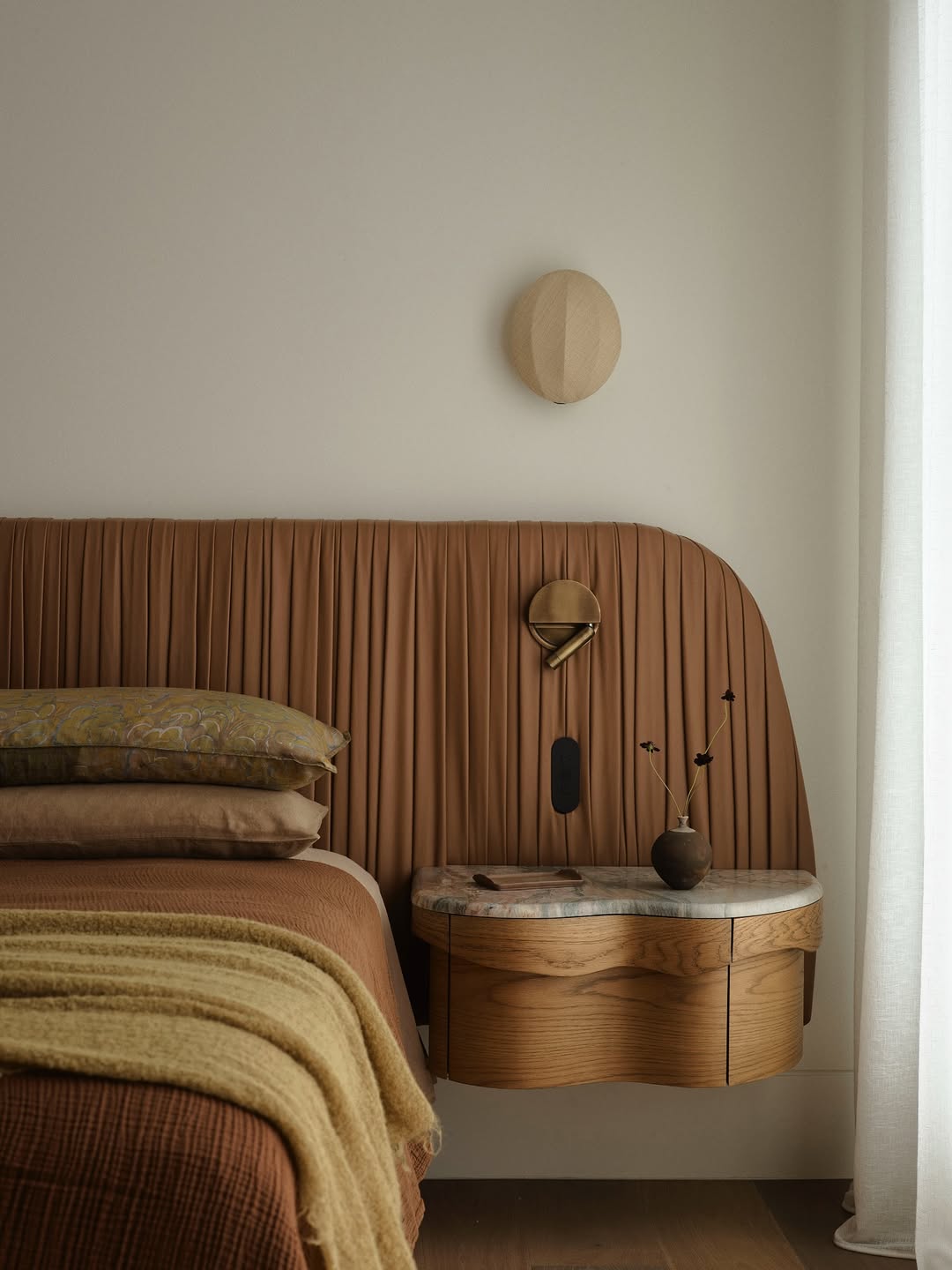 Sculptural Headboard Wall