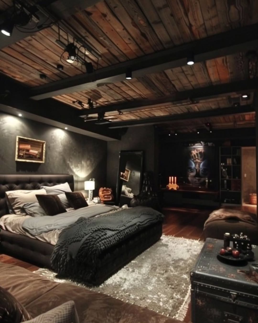 Industrial Luxe Den