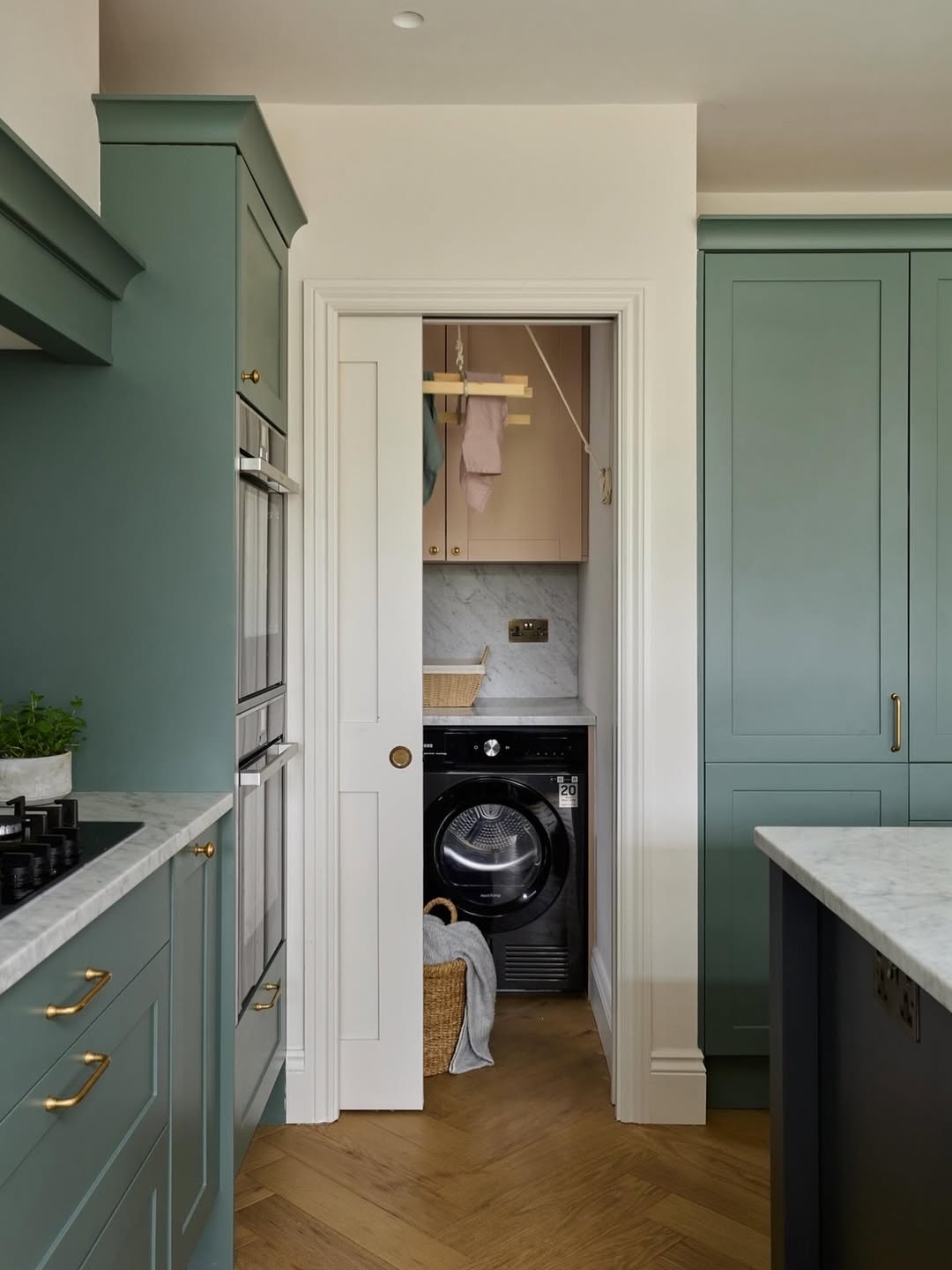 Dark Cabinet Mudroom