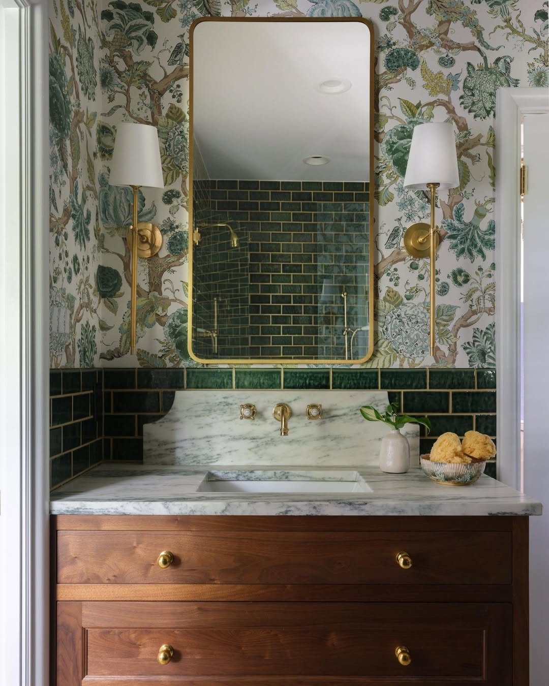 Wallpaper & Jewel-Tone Drama