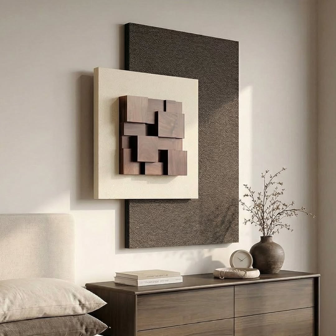 Layered Wood Block Canvas