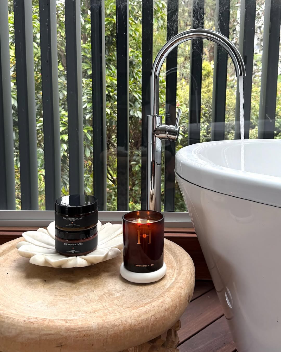 Lemongrass Stool Side Light