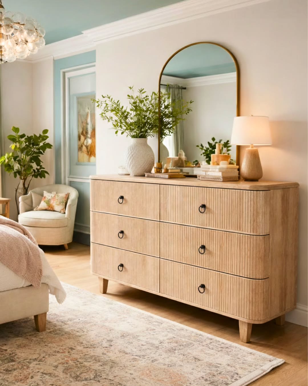 Fluted Light Oak