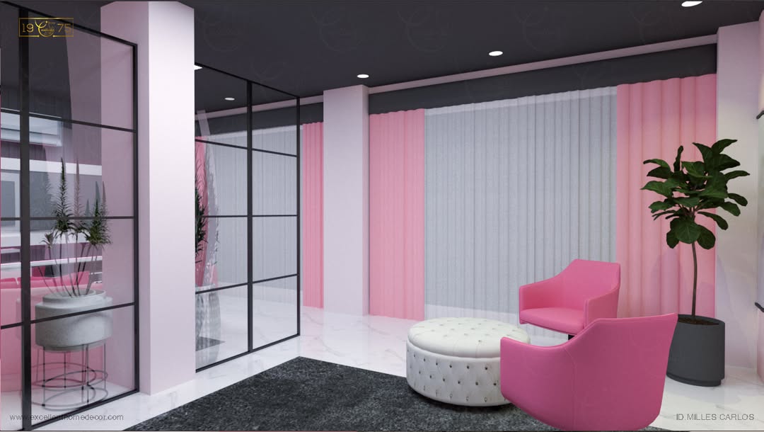 Minimal Pink Office Luxe