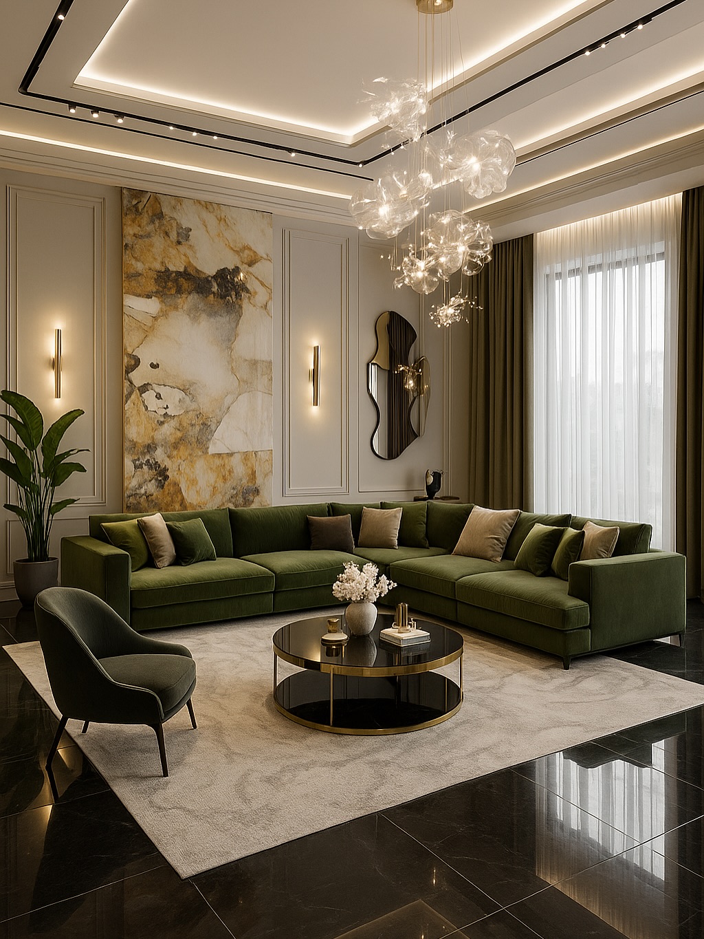Olive & Gold Modern Glam