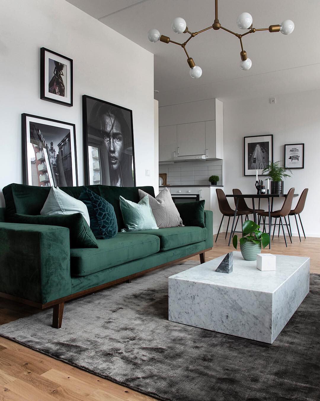 Modern Marble & Brass