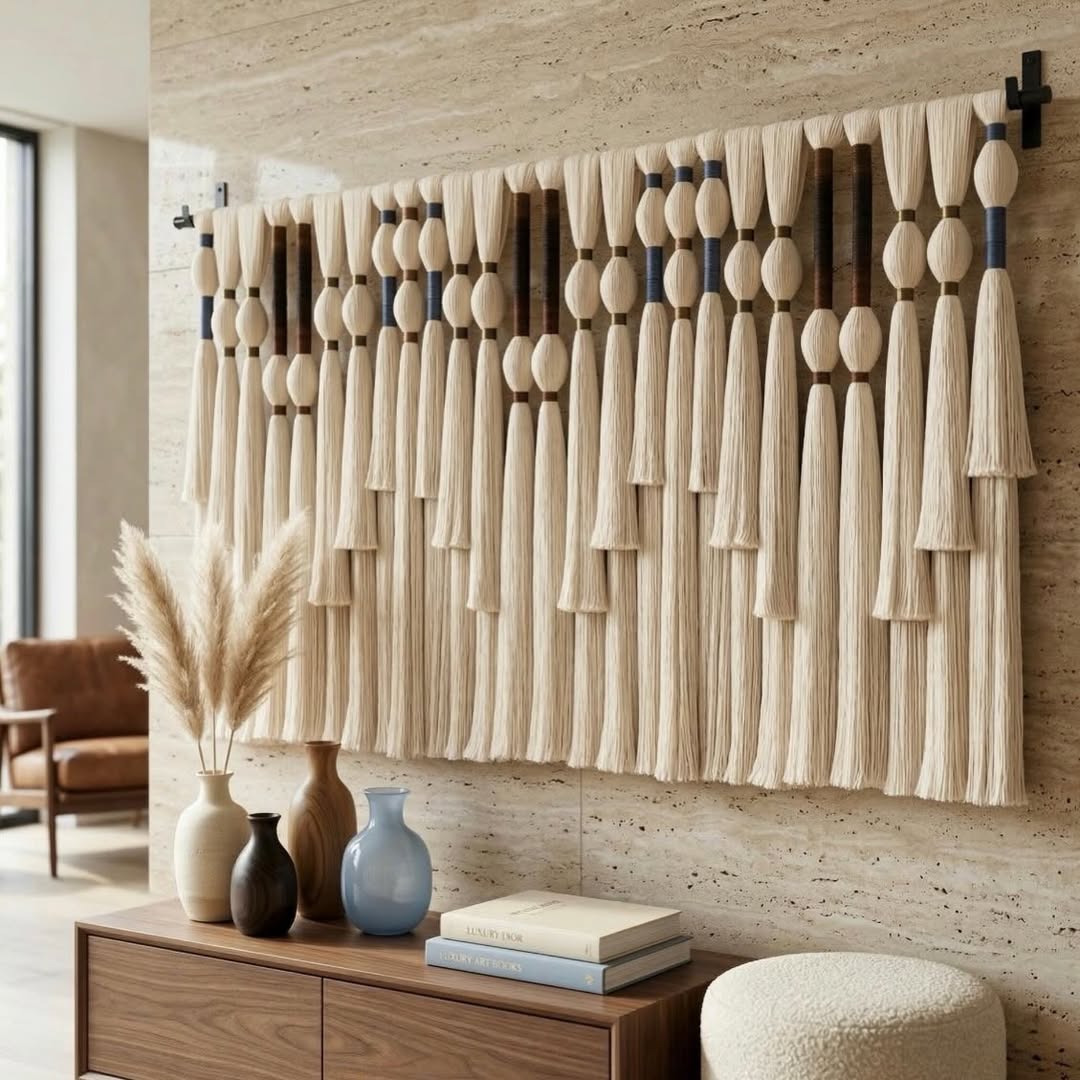 Sculptural Fiber Wall