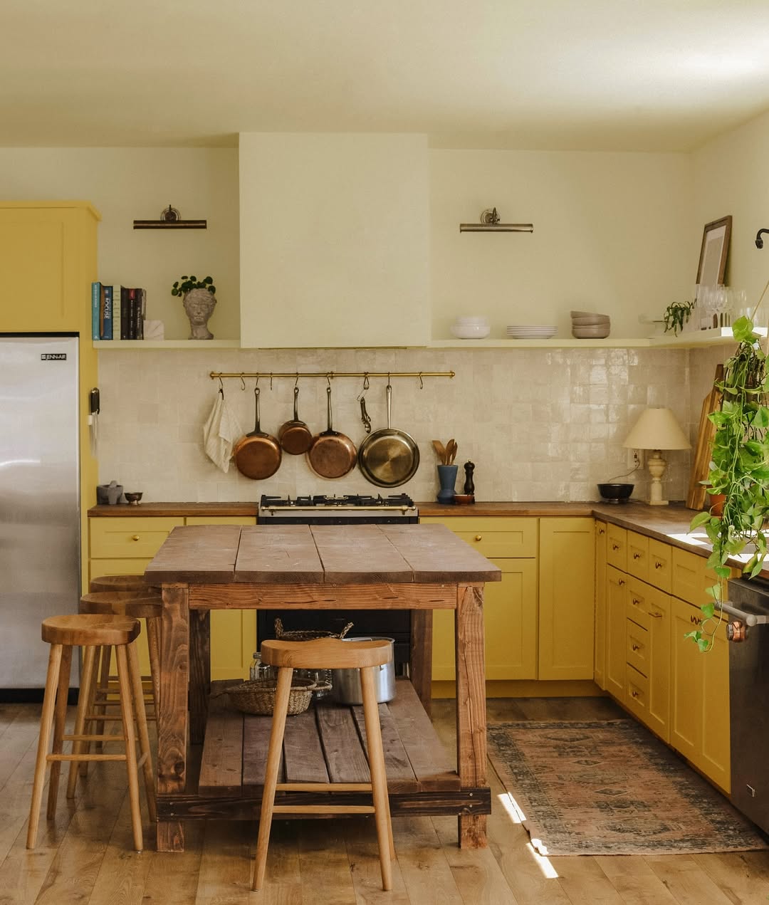 Rustic Mustard Kitchen