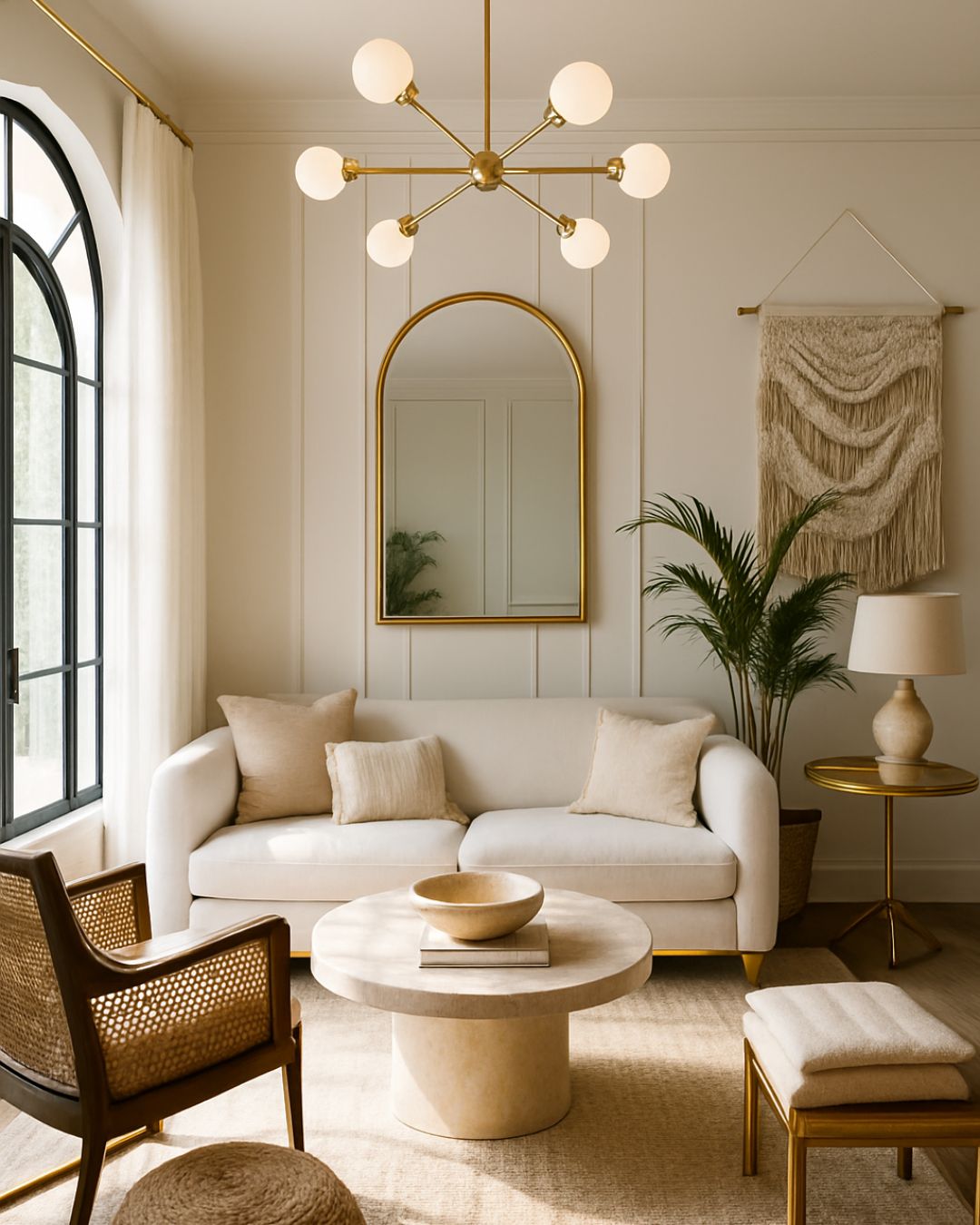 Sculpted Neutrals & Gold Hints
