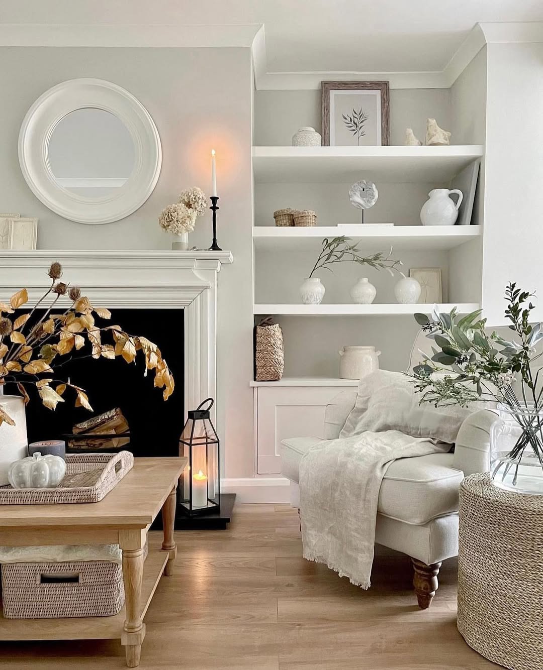 Styled Shelf Neutral Nook