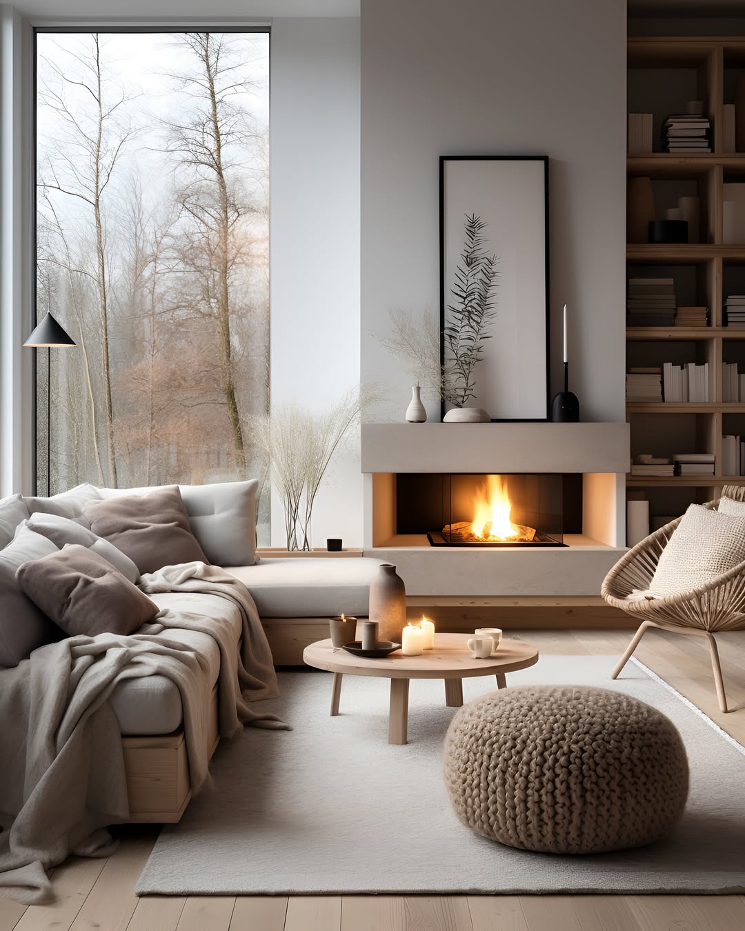 Nordic Fireplace Calm