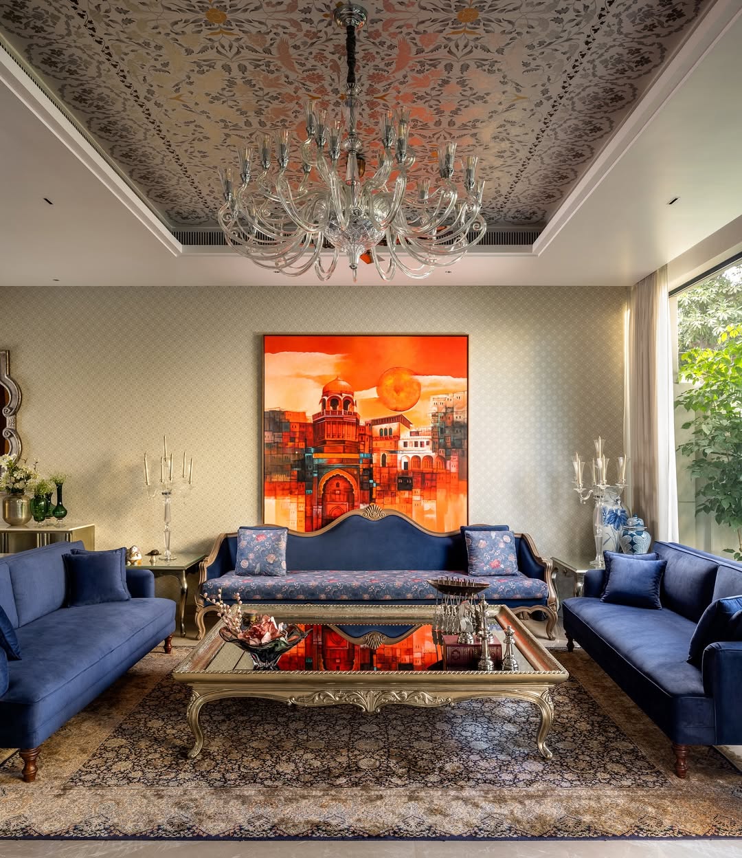 Painted Ceilings & Statement Art