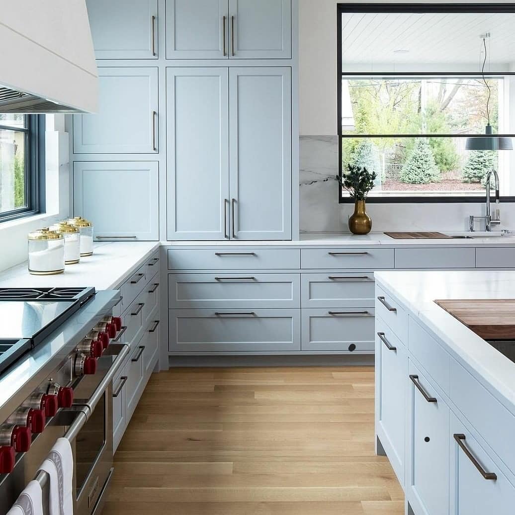Breezy Powder Blue Kitchen