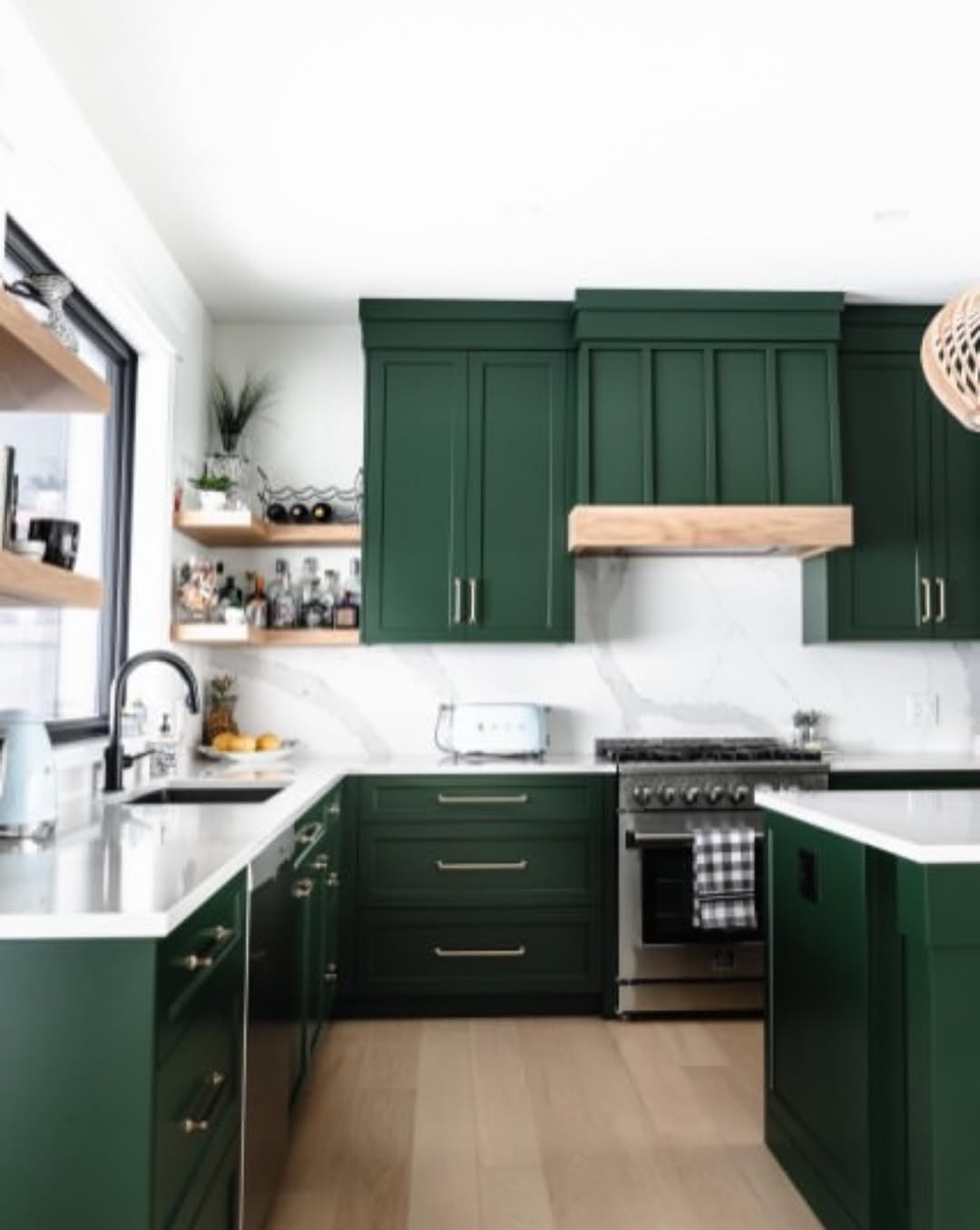 Patterned Green Drama