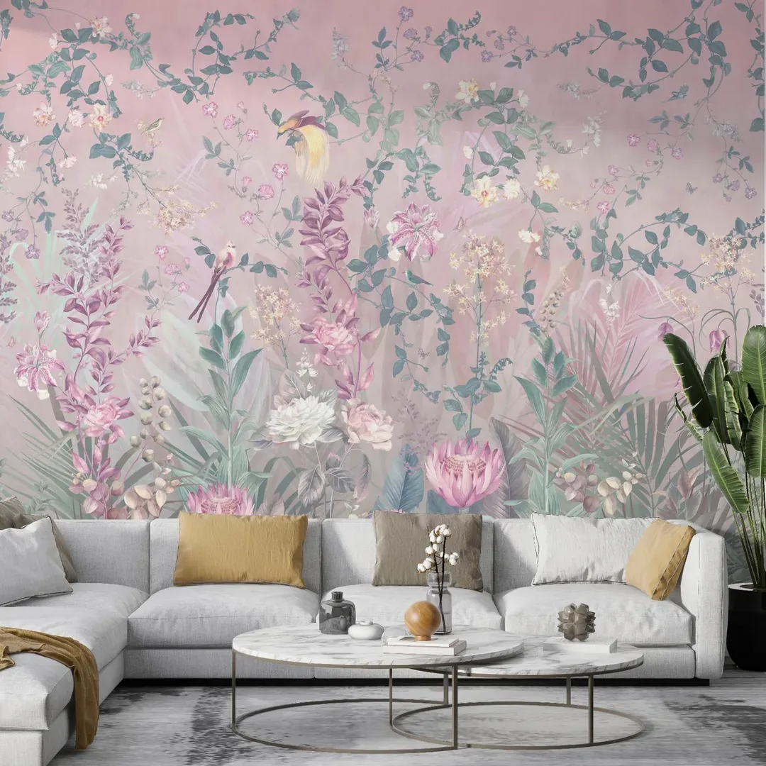 Floral Fade Into Pink
