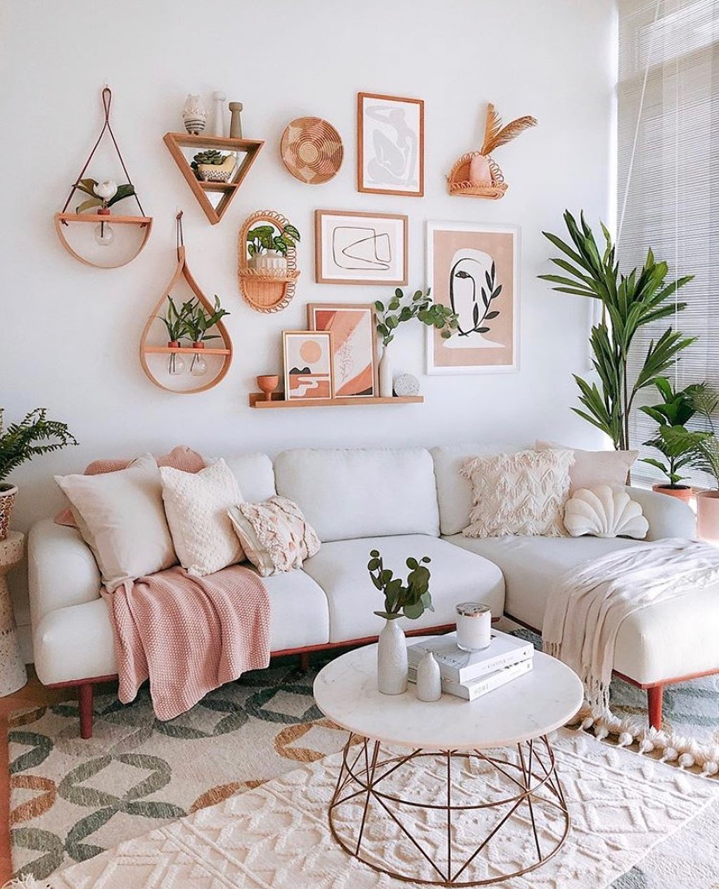 Playful Boho Neutral Living Room