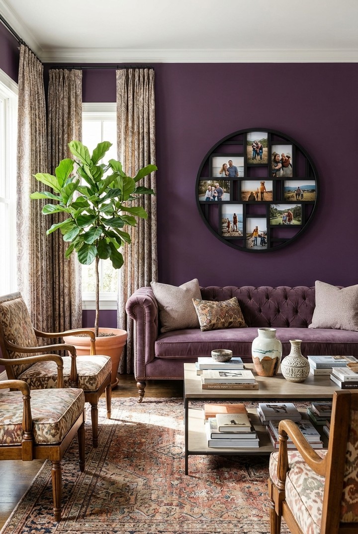 Plum Walls & Collected Charm