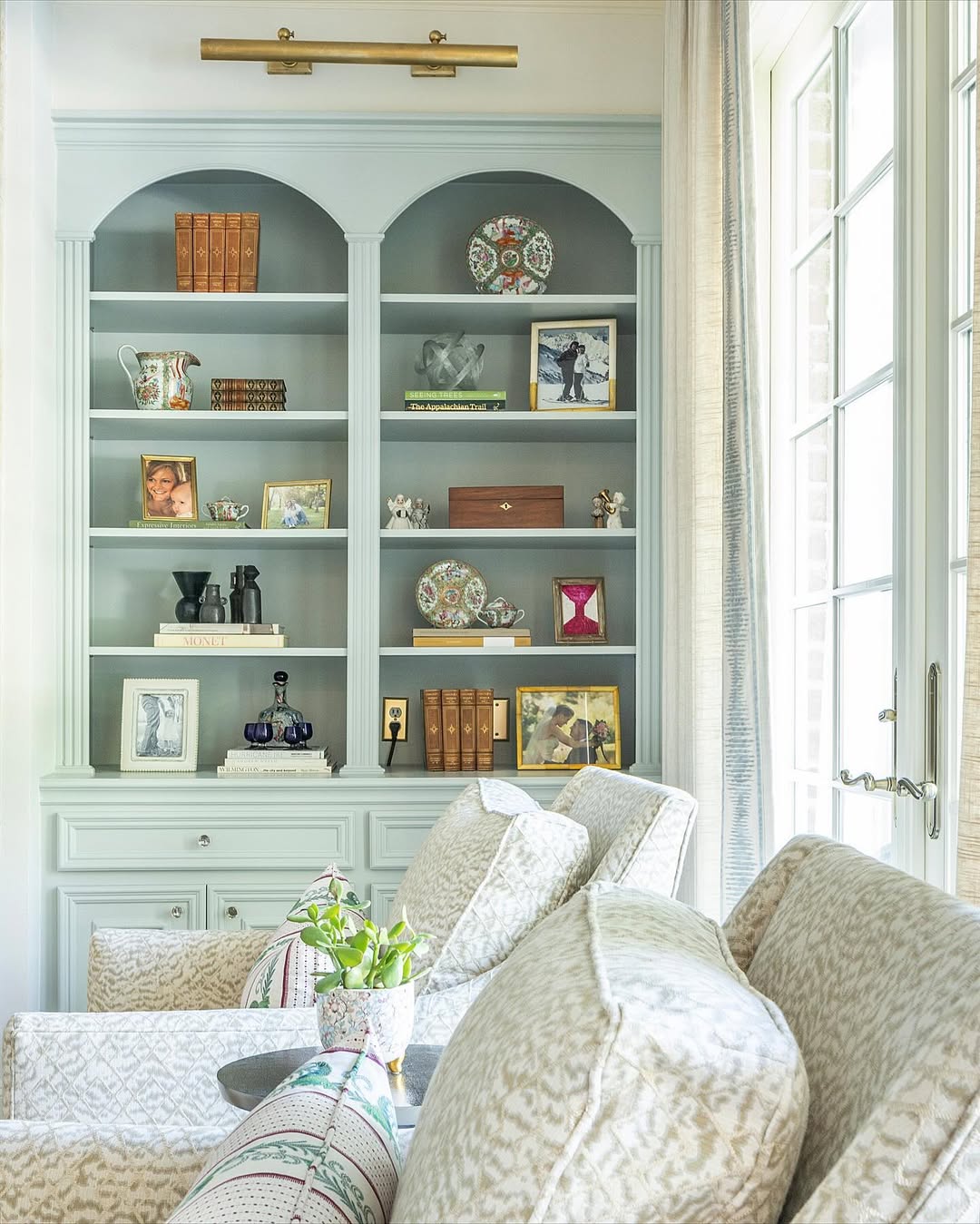 Arched Sage Bookcase