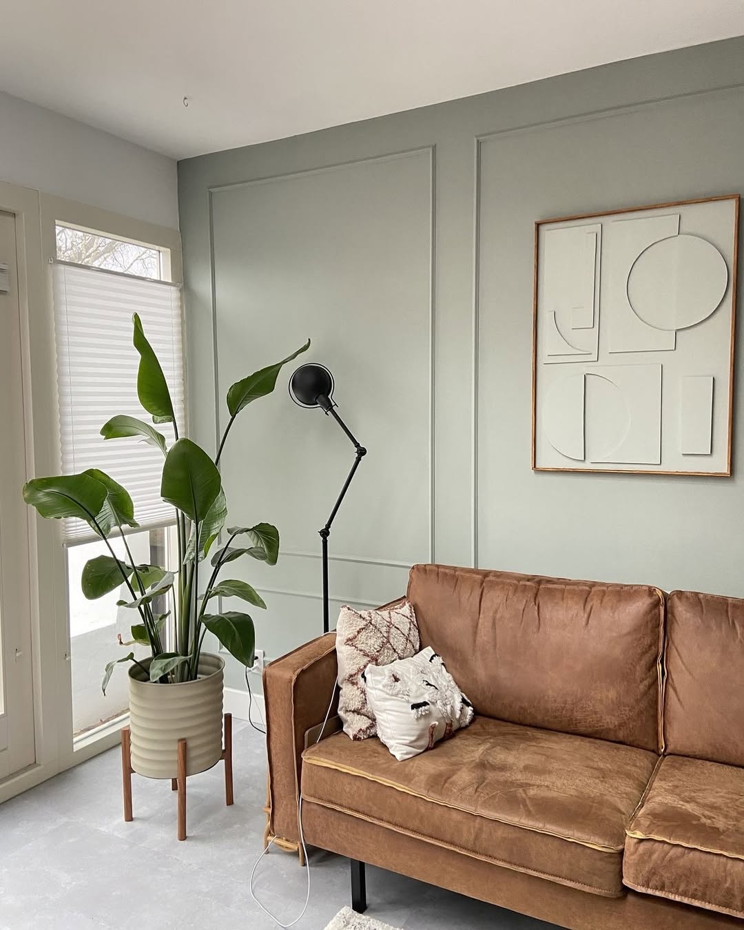Sage Walls & Mid-Century Ease