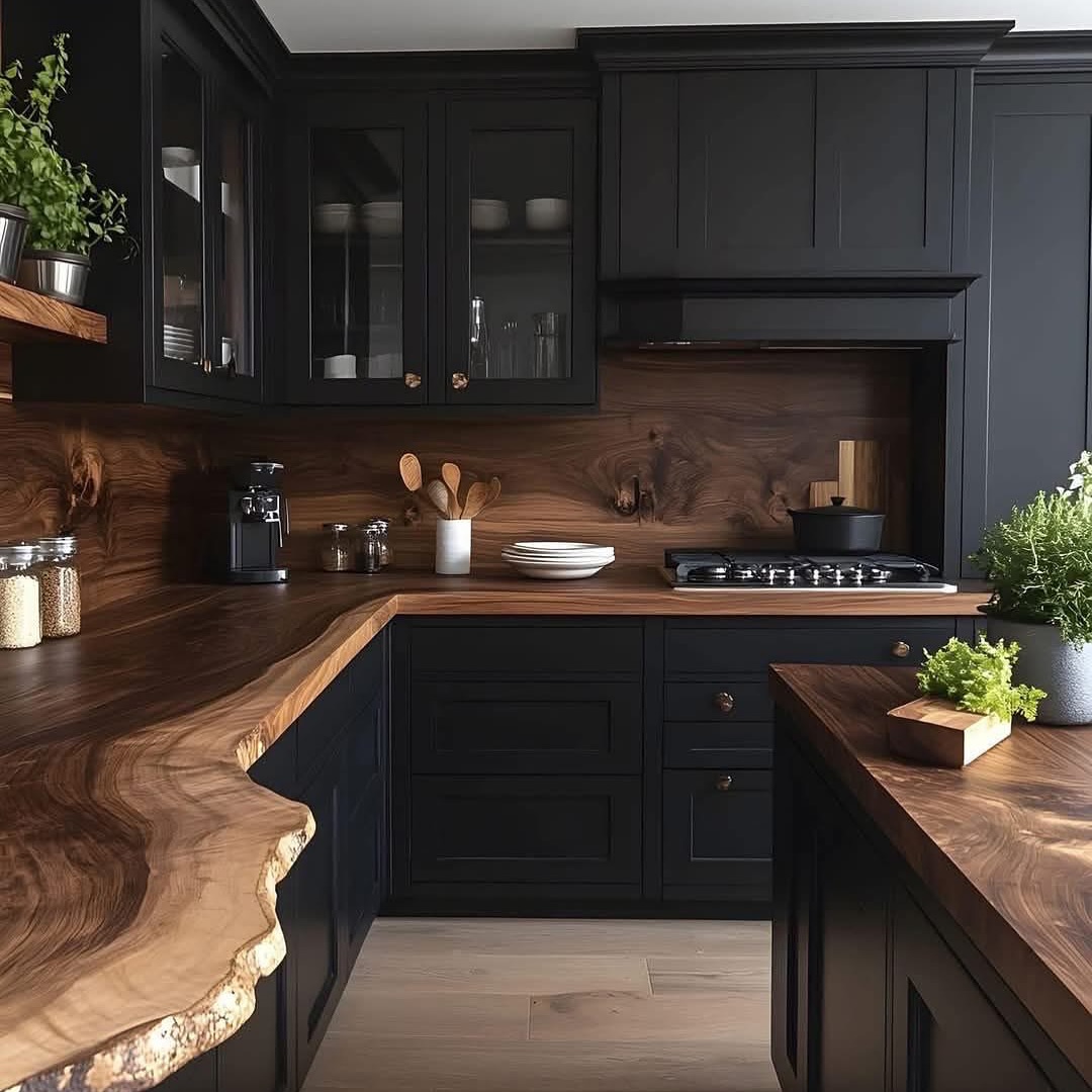 Sculpted Walnut Drama